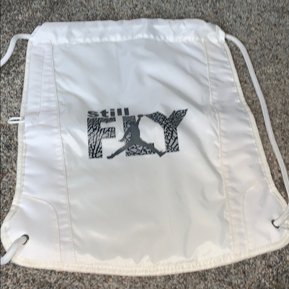 Nike Jordan Jumpman Still Fly White Gray  Backpack - Picture 1 of 5